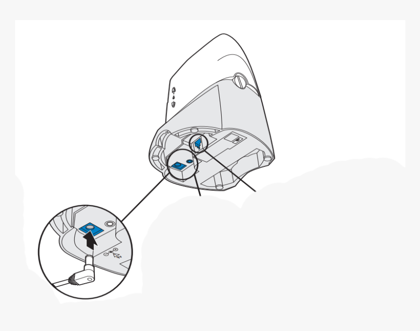 Step 2- Plug In The Phone Cord From The Back Of The - Cartoon, HD Png Download, Free Download