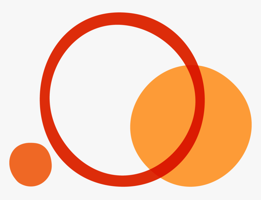Abstract Illustration Using Orange Circles - Circle, HD Png Download, Free Download