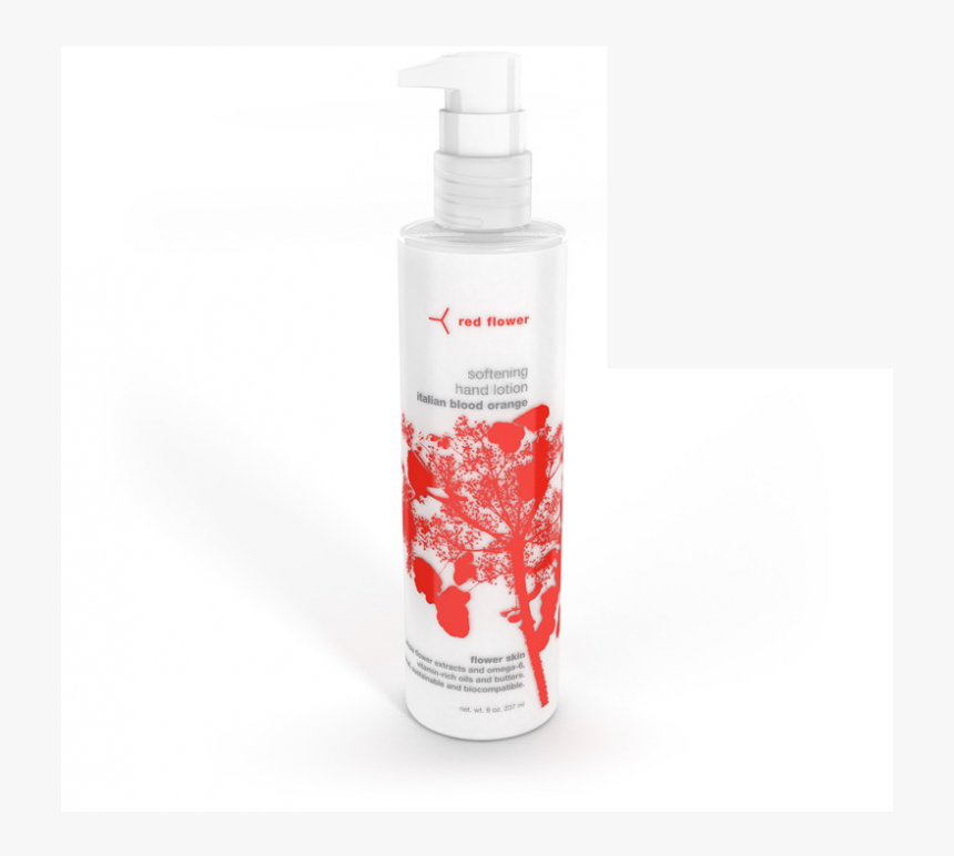 Red Flower Italian Blood Orange Softening Hand Lotion - Plastic Bottle, HD Png Download, Free Download