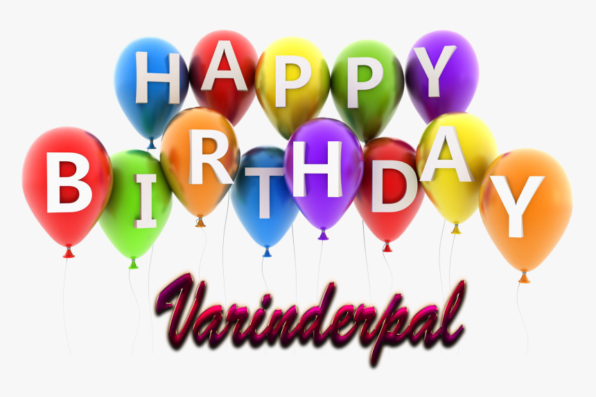 Varinderpal Happy Birthday Balloons Name Png - Happy Birthday Genesis, Transparent Png, Free Download