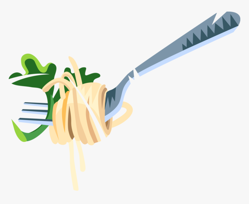 Spaghetti On Fork Png - Fork And Pasta Png, Transparent Png, Free Download