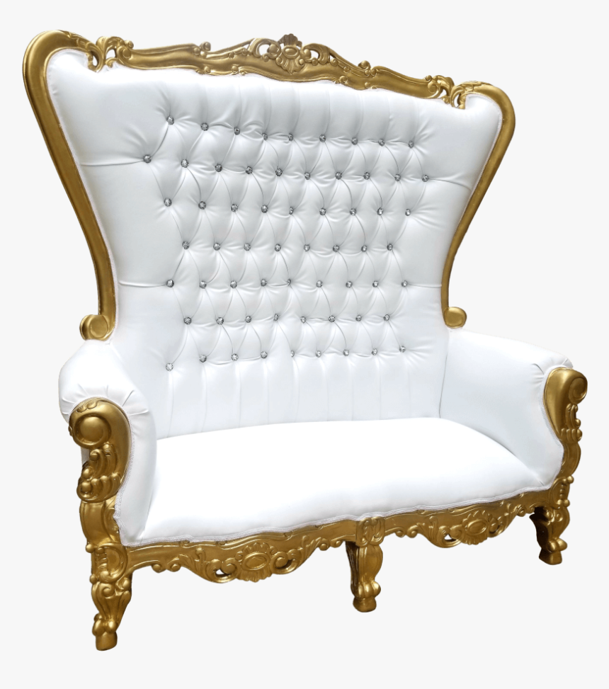 Gold Throne Loveseat - Loveseat, HD Png Download, Free Download