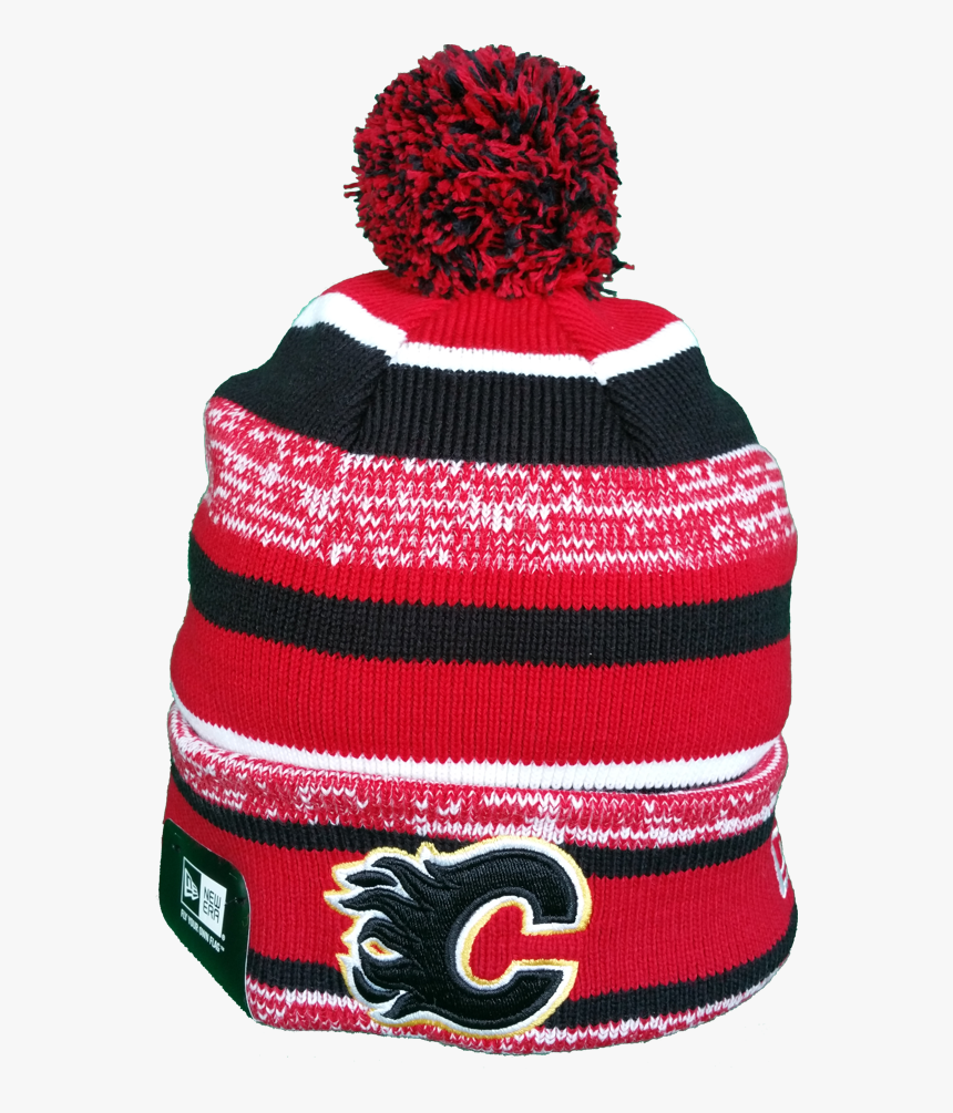 Calgary Flames Nhl Sport Fleece Lined Pom Toque , Png - Beanie, Transparent Png, Free Download