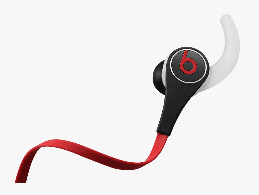 Black In-ear Headphones - Beats Earphones With Hooks, HD Png Download, Free Download