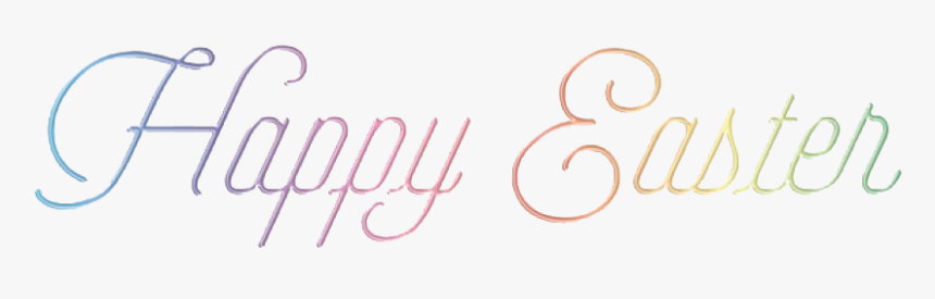Happy Easter Logo Png Pic - Calligraphy, Transparent Png, Free Download