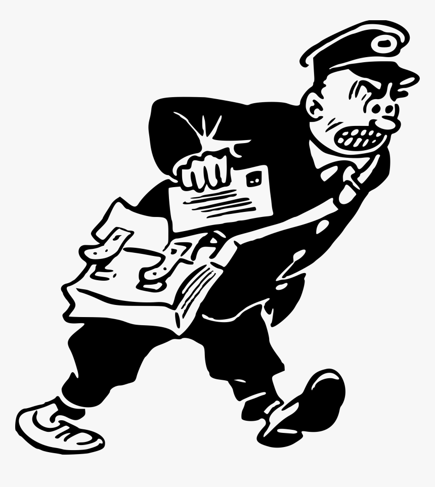 Angry Postman Clipart, HD Png Download - kindpng