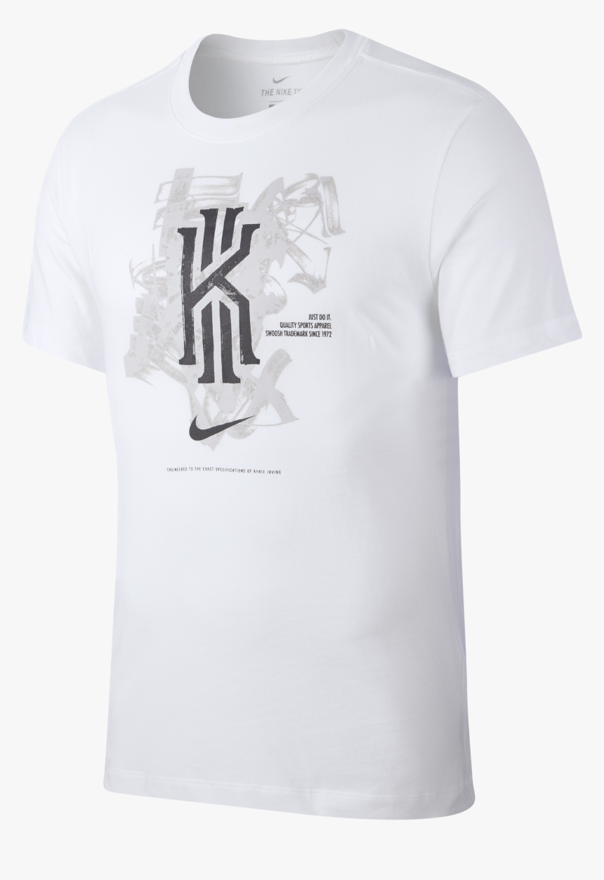 Nike Dri-fit Kyrie Artist Tee - Clean White T Shirt, HD Png Download ...