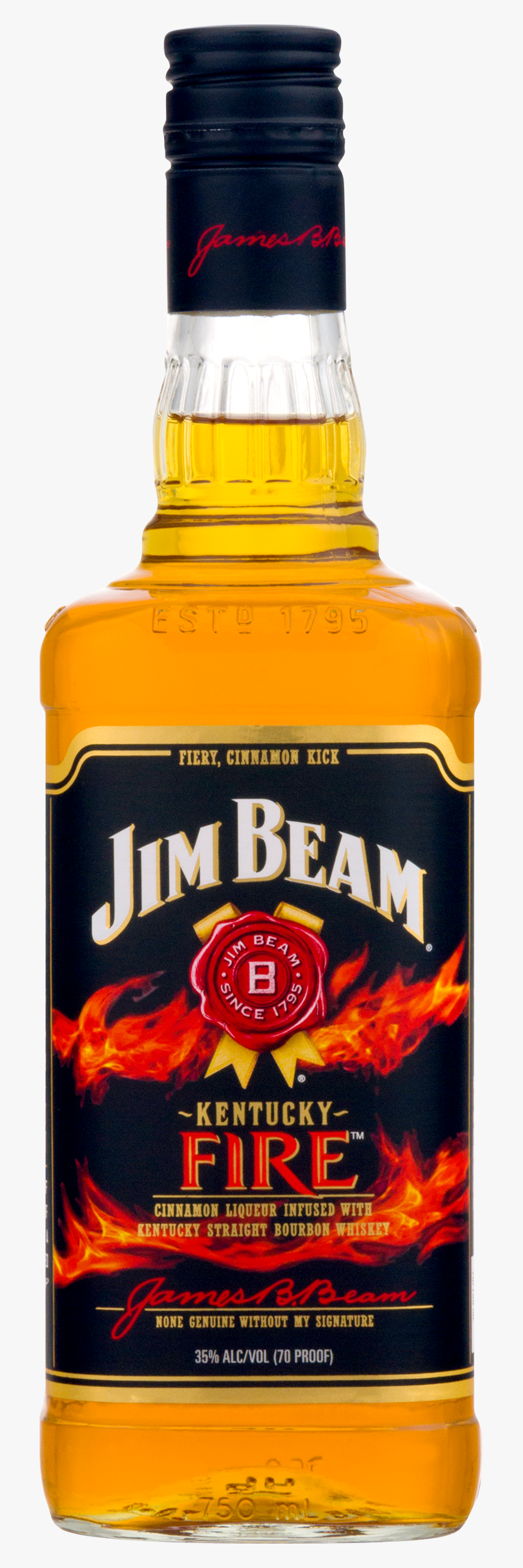 Jim Beam Kentucky Fire Bourbon Whiskey, 750 Ml - 50ml Jim Beam Fire, HD Png Download, Free Download