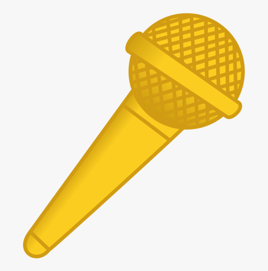 Microphone Clipart Golden Microphone - Microphone Gold Clipart, HD Png Download, Free Download