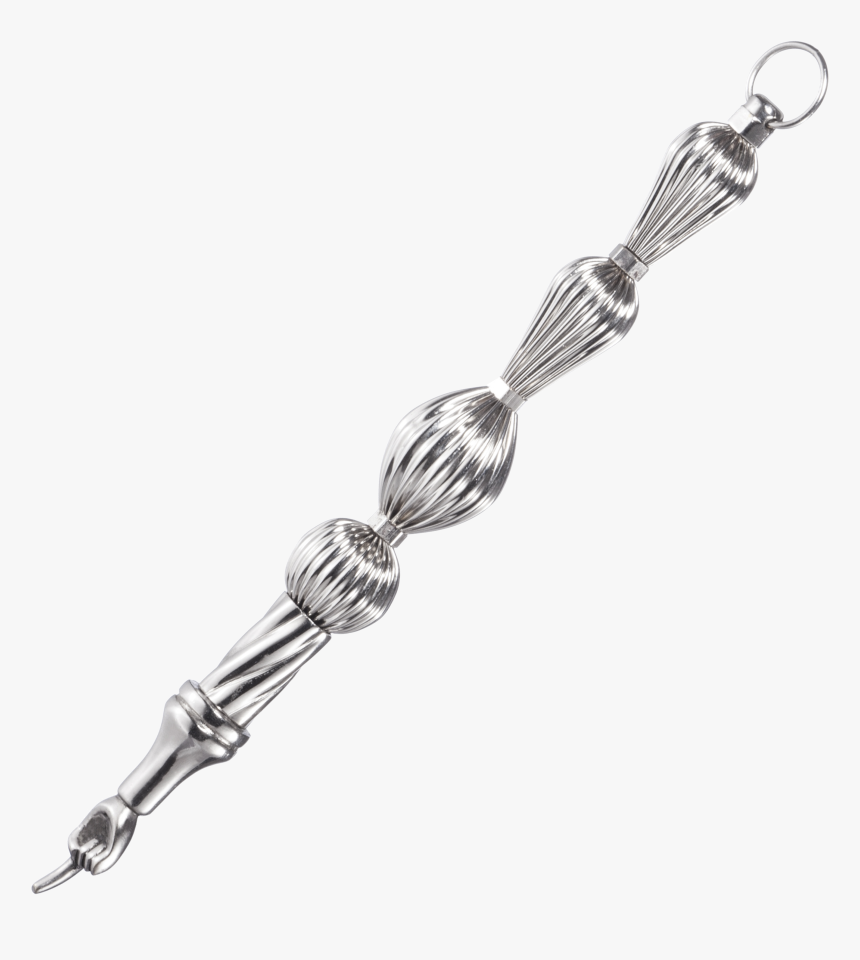 Nickel Plated Torah Pointer Yad , Png Download - Bracelet, Transparent Png, Free Download