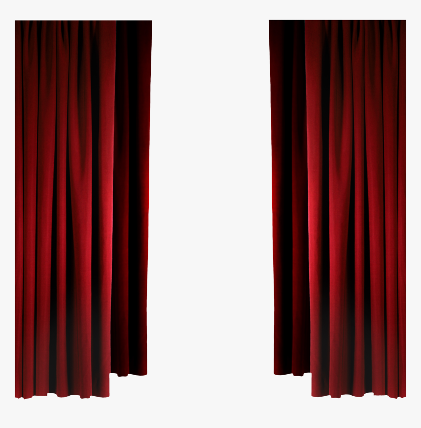 Window With Curtains Png - Curtain Red Transparent Png, Png Download, Free Download