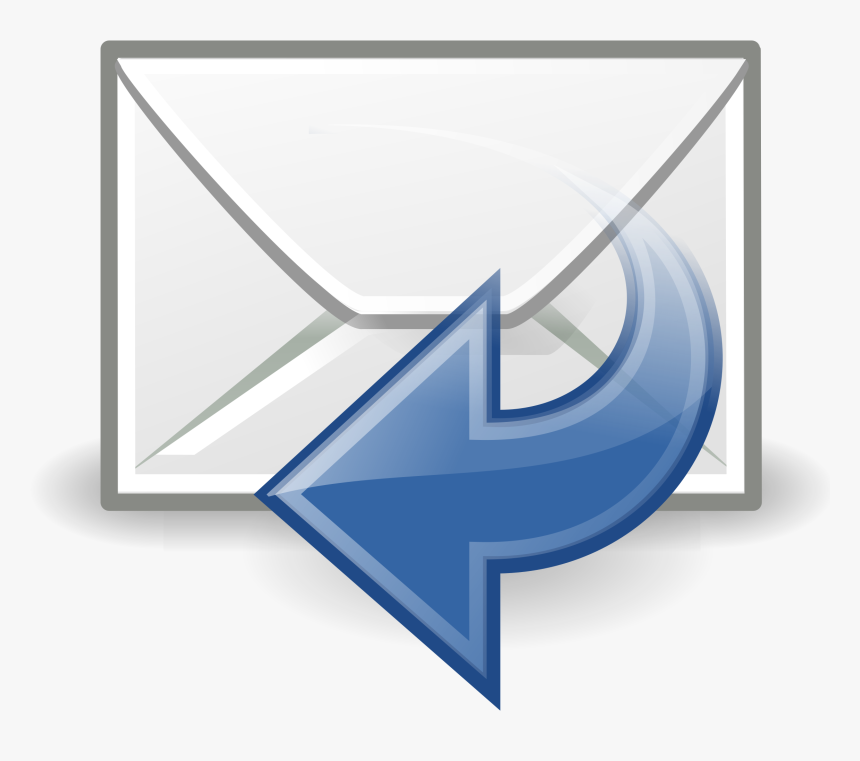 Reply, E-mail, Email, Letter, Post, Icon, Arrow, Blue, HD Png Download, Free Download