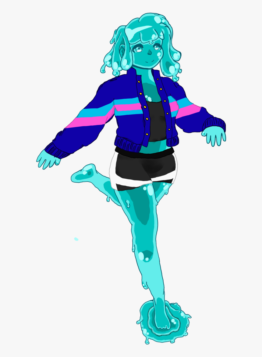 Slime Babe By Kisekea - Anime Vaporwave Transparent Png, Png Download, Free Download