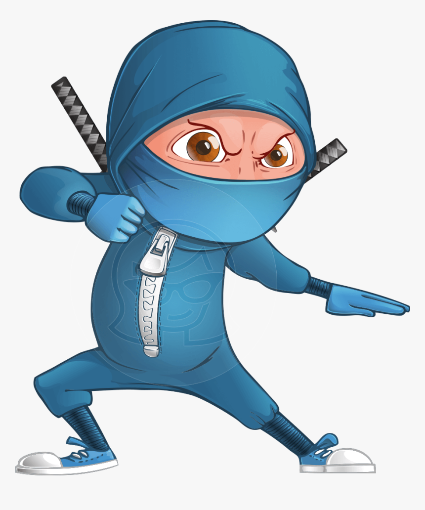 Ninja Boy Cartoon Vector Character Aka Hotaru - Cartoon Ninja Characters, HD Png Download, Free Download