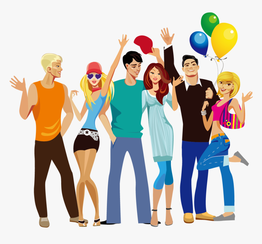 Clip Art People - Young People Illustration, HD Png Download, Free Download