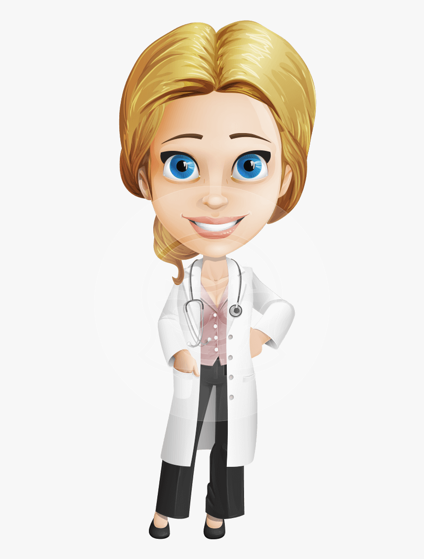 Clip Art Vector Female Character Dana - Cartoon Doctor Images Png, Transparent Png, Free Download