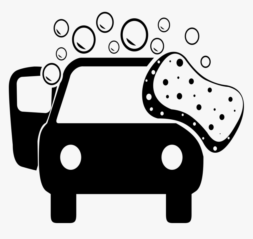 Car Wash Black And White Png - Car Wash Png Icon, Transparent Png, Free Download