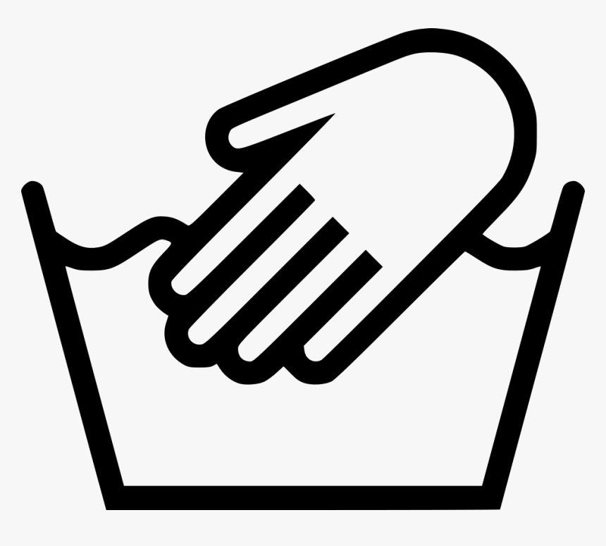 Hand Wash - Hand Wash Clothes Symbol, HD Png Download, Free Download