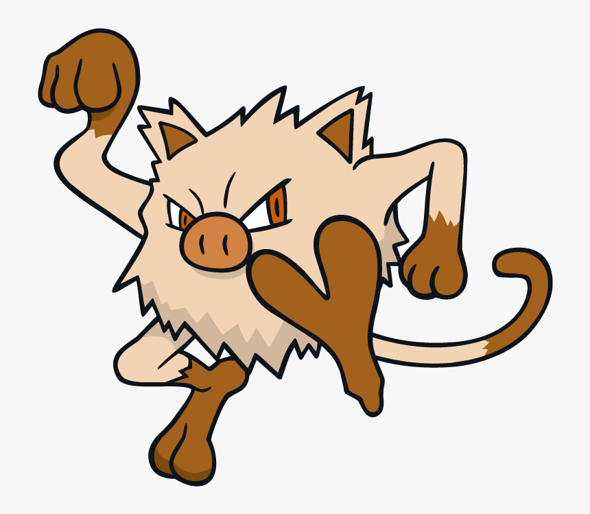 Mankey Pokemon Character Vector Art - Mankey Pokemon, HD Png Download, Free Download