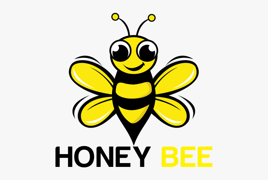 Honey Bee Mascot Character Vector Logo Design - Honeybee, HD Png Download, Free Download