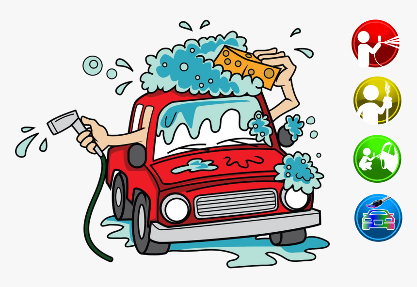 Car Wash Cartoon Clip Art - Car Wash Cartoon Png, Transparent Png, Free Download