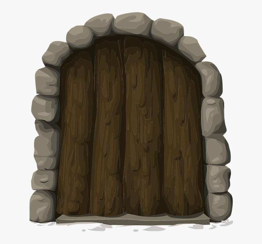 Transparent Exit Button Png - Stone Door Png, Png Download, Free Download