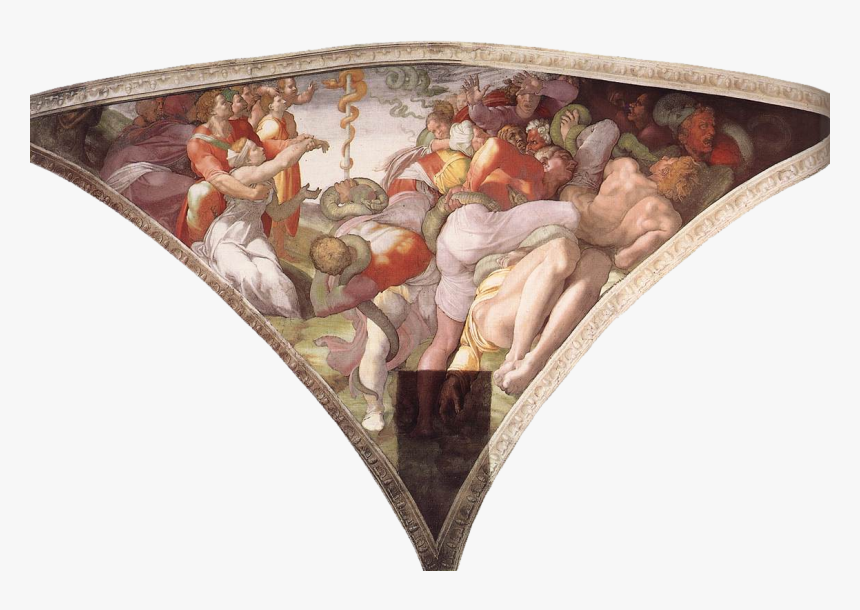 The Brazen Serpent - Brazen Serpent Sistine Chapel, HD Png Download, Free Download