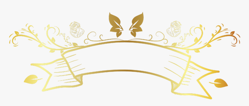 #banner #gold #divider #header #textline #line #lines - Gold Text Border Png, Transparent Png, Free Download