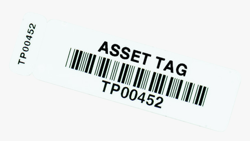 Barcode Labels Asset Tags - Bar Code Tag Png, Transparent Png, Free Download