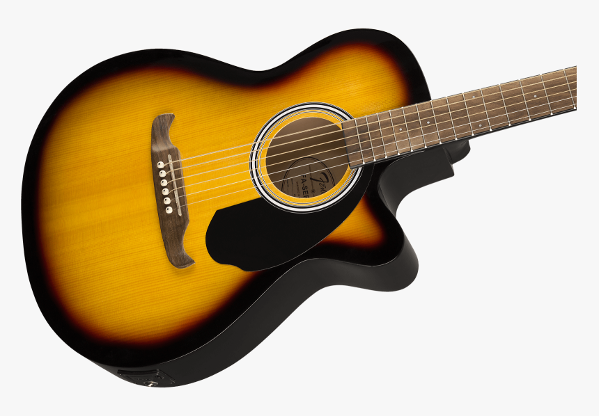 New Fender Fa-135ce Concert Acoustic Electric Sunburst - Acoustic Guitar, HD Png Download, Free Download