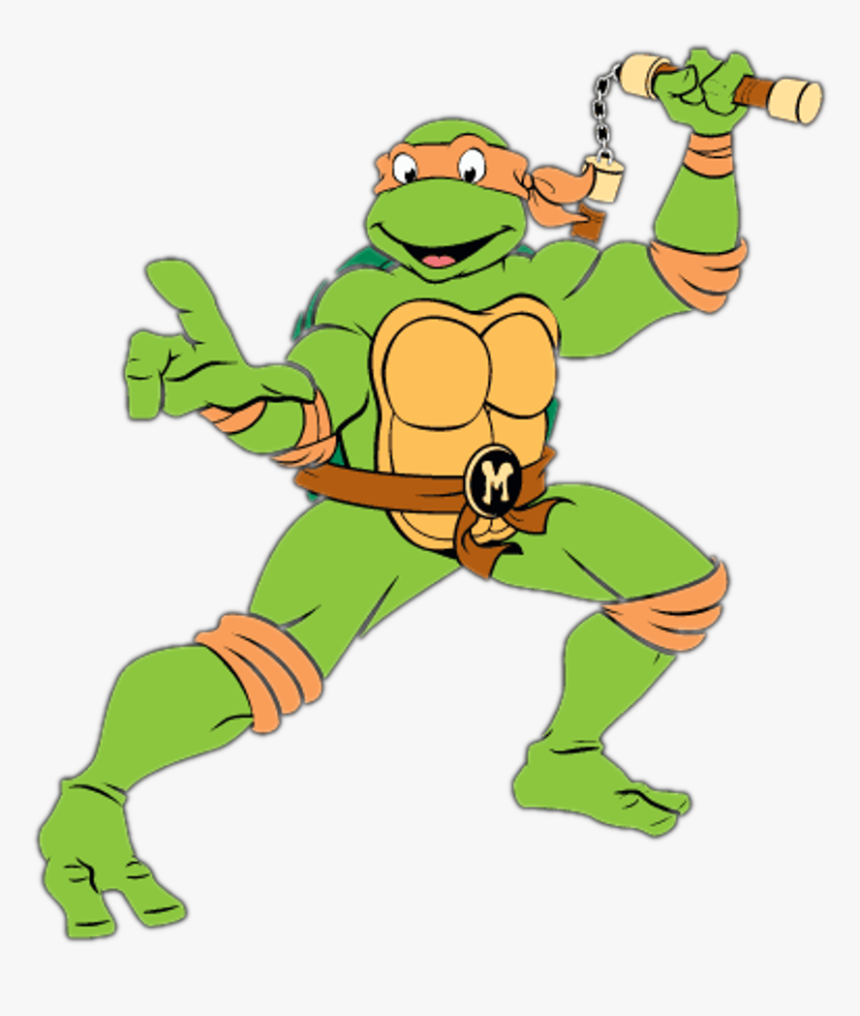 Teenage Mutant Ninja Turtles Michelangelo Cartoon , - Michelangelo Teenage Mutant Ninja Turtles Cartoon, HD Png Download, Free Download