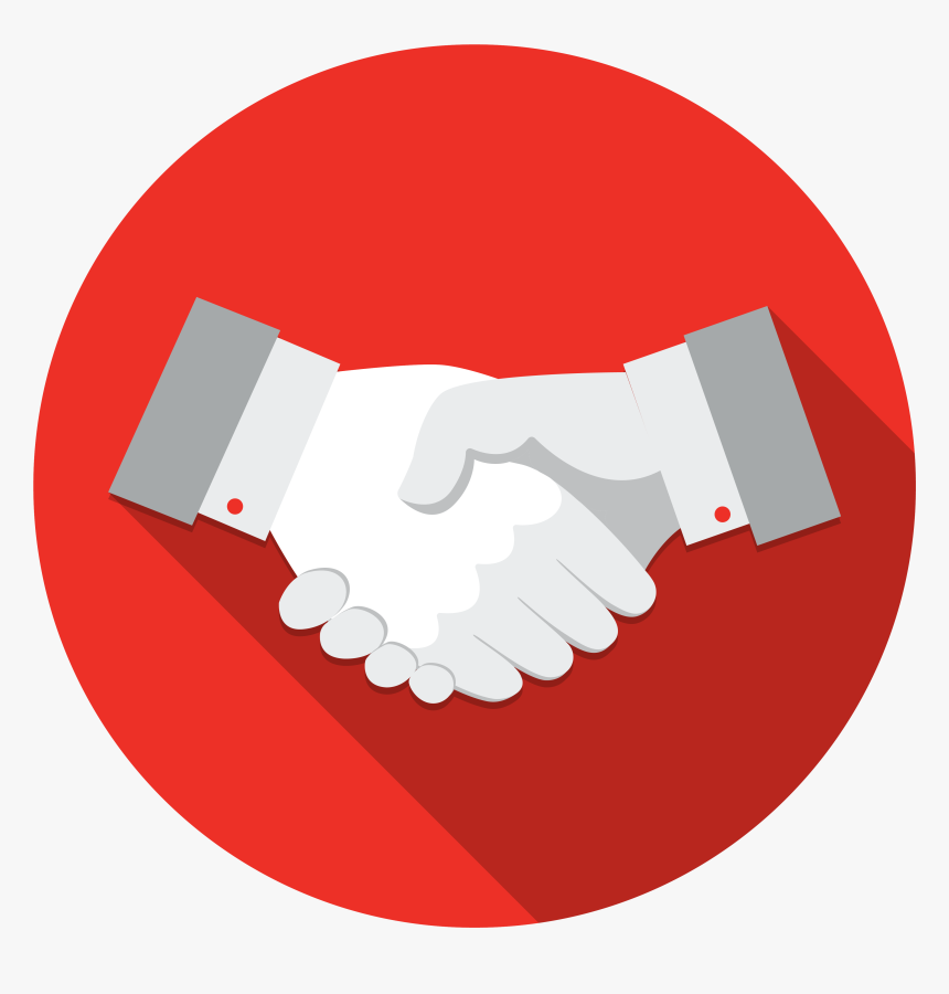 E-hazard Clients - Round Transparent Handshake Icon, HD Png Download, Free Download