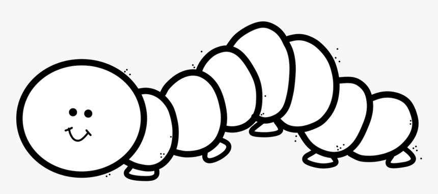 November Clipart Coloring Sheet To Print - Inchworm Clipart Black And White, HD Png Download, Free Download