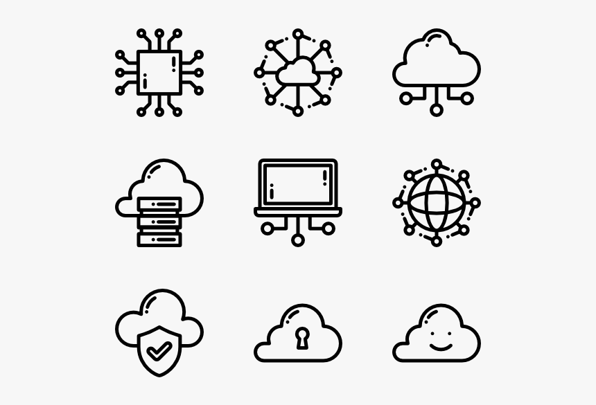 Cloud Computing Network - Restaurant Icon Vector, HD Png Download, Free Download