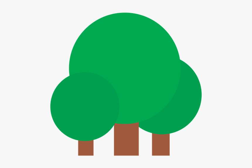 Forest, Tree, Icon, Nature, Green, Summer, Natural, HD Png Download, Free Download