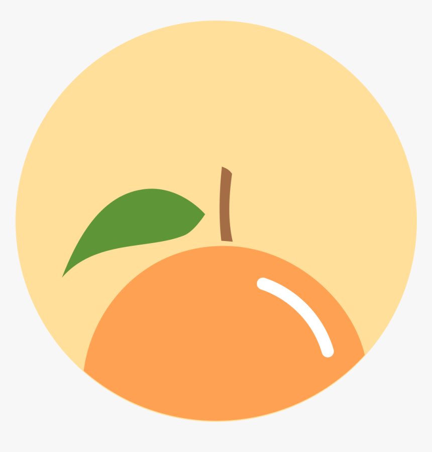 Transparent Orange Fruit Png - Orange Fruit Minimal Art, Png Download, Free Download