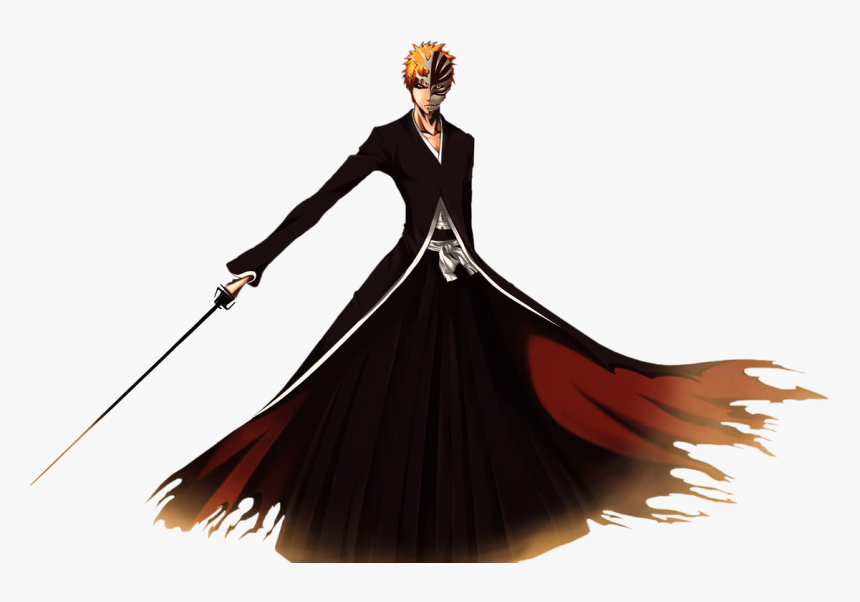 Poster Bleach Ichigo Bankai, Hd Wallpaper Download - Kurosaki Ichigo White Background, HD Png Download, Free Download