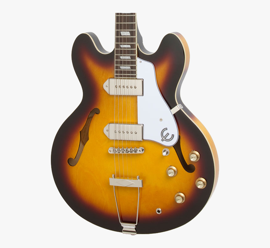 Epiphone Casino Vintage Sunburst - Gibson Es 335 Glacier Blue, HD Png Download, Free Download