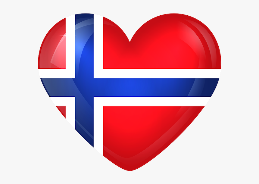 Norway Flag Heart Png, Transparent Png, Free Download
