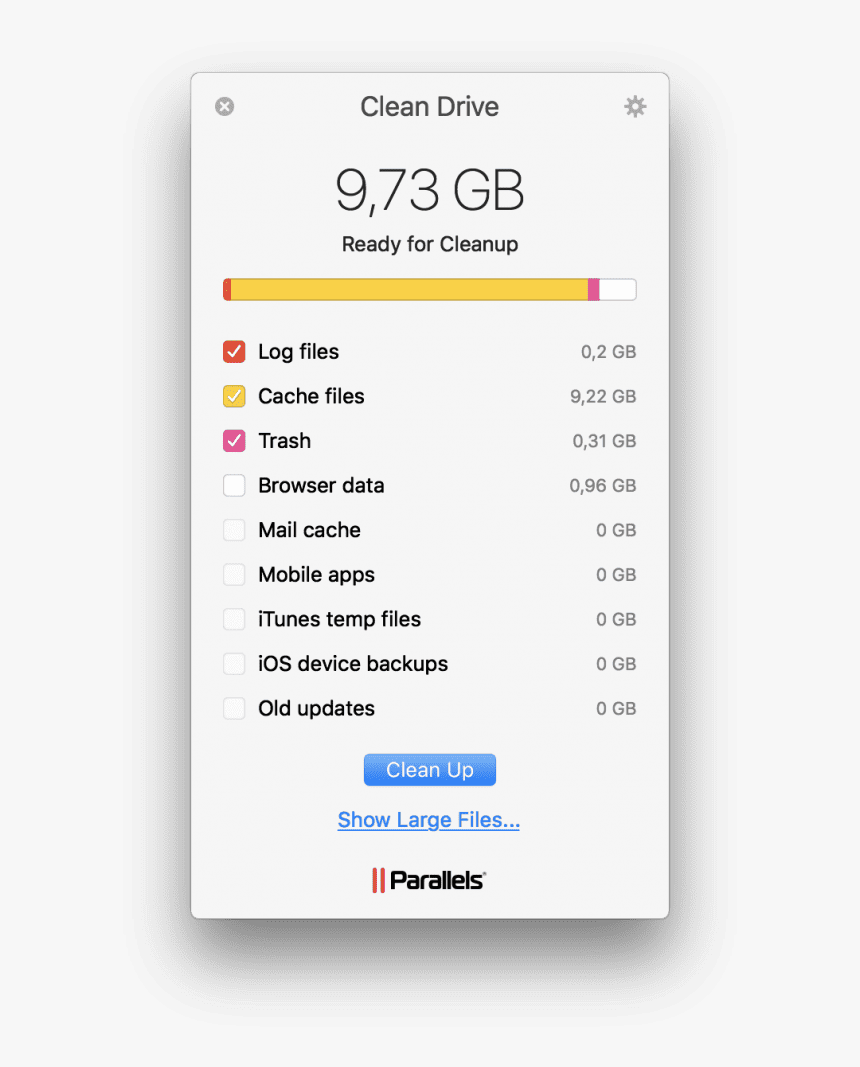 Clear Cache Mac - Parallels Desktop, HD Png Download, Free Download
