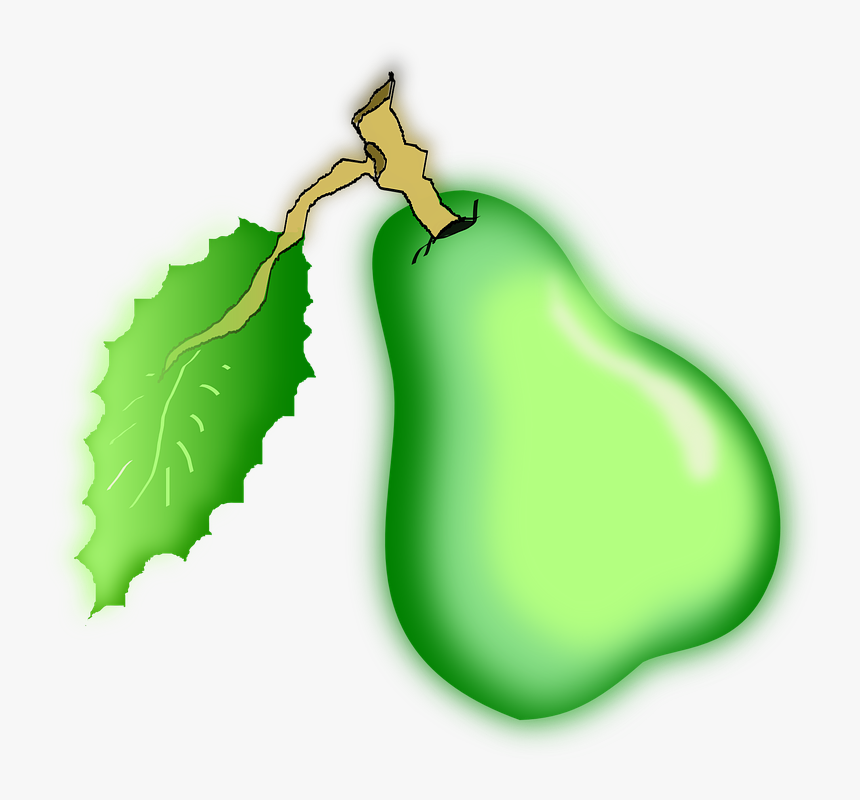 Pera, Frutas, Verde, De La Hoja - Imagenes De Pera Verde, HD Png Download, Free Download