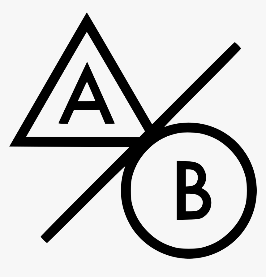 Marketing Ab Testing - A B Testing Icon White Png, Transparent Png, Free Download