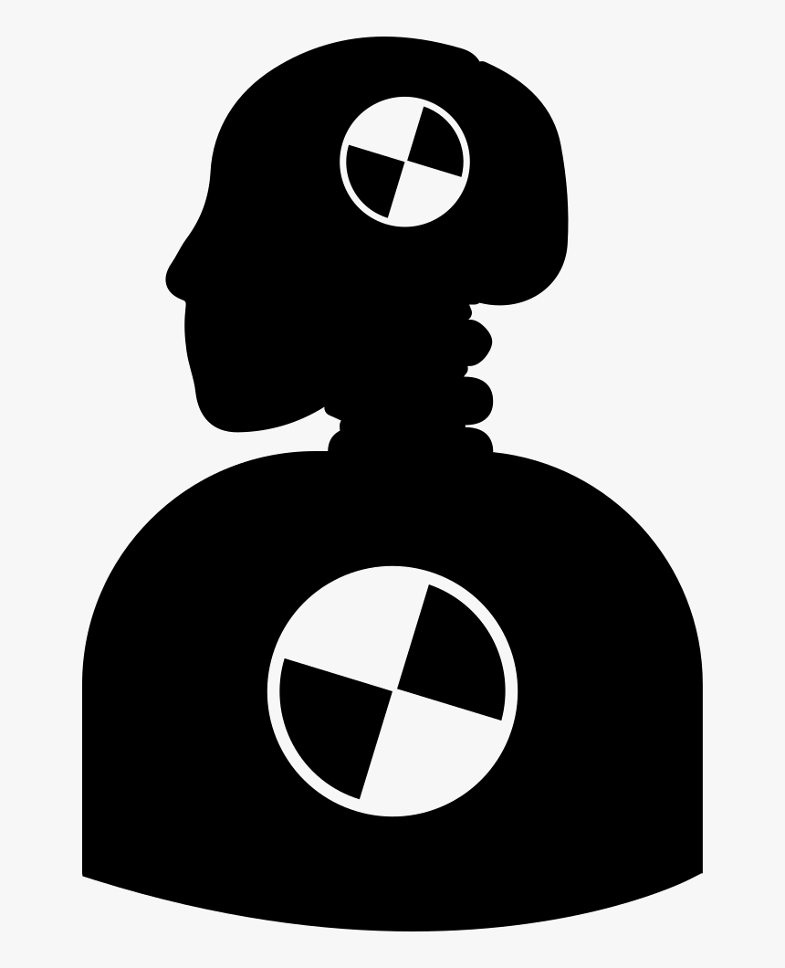 Crash Testing Dummy Silhouette - Black Crash Test Dummy, HD Png Download, Free Download