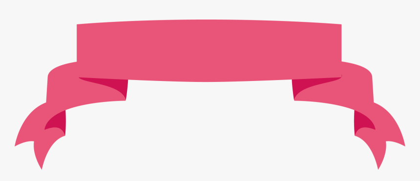 Pink Ribbon Banner Png, Transparent Png, Free Download