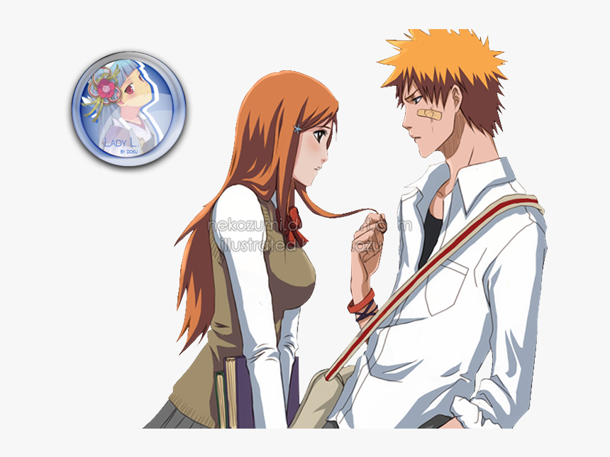 Bleach And Love Image - Inoue Orihime Et Ichigo, HD Png Download - kindpng.