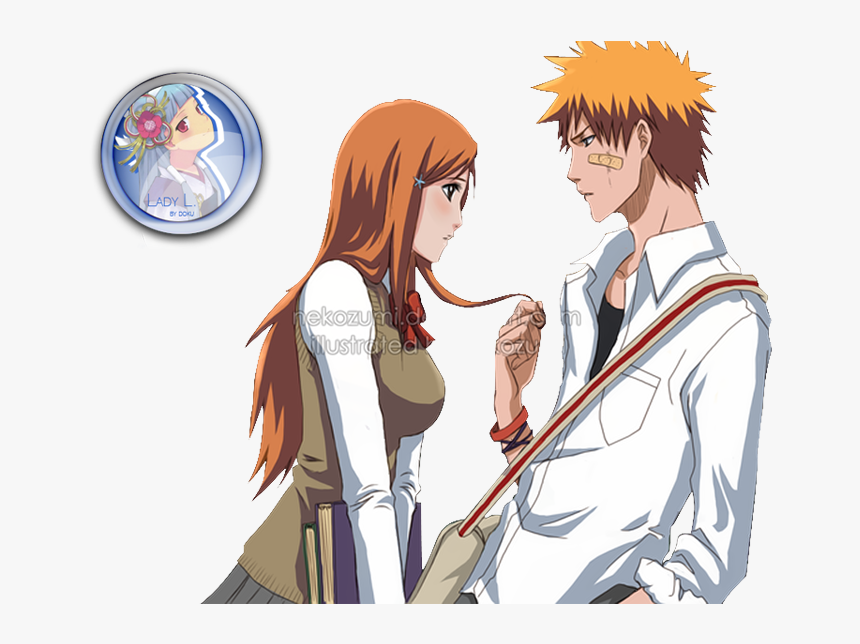 Bleach And Love Image - Inoue Orihime Et Ichigo, HD Png Download, Free Download