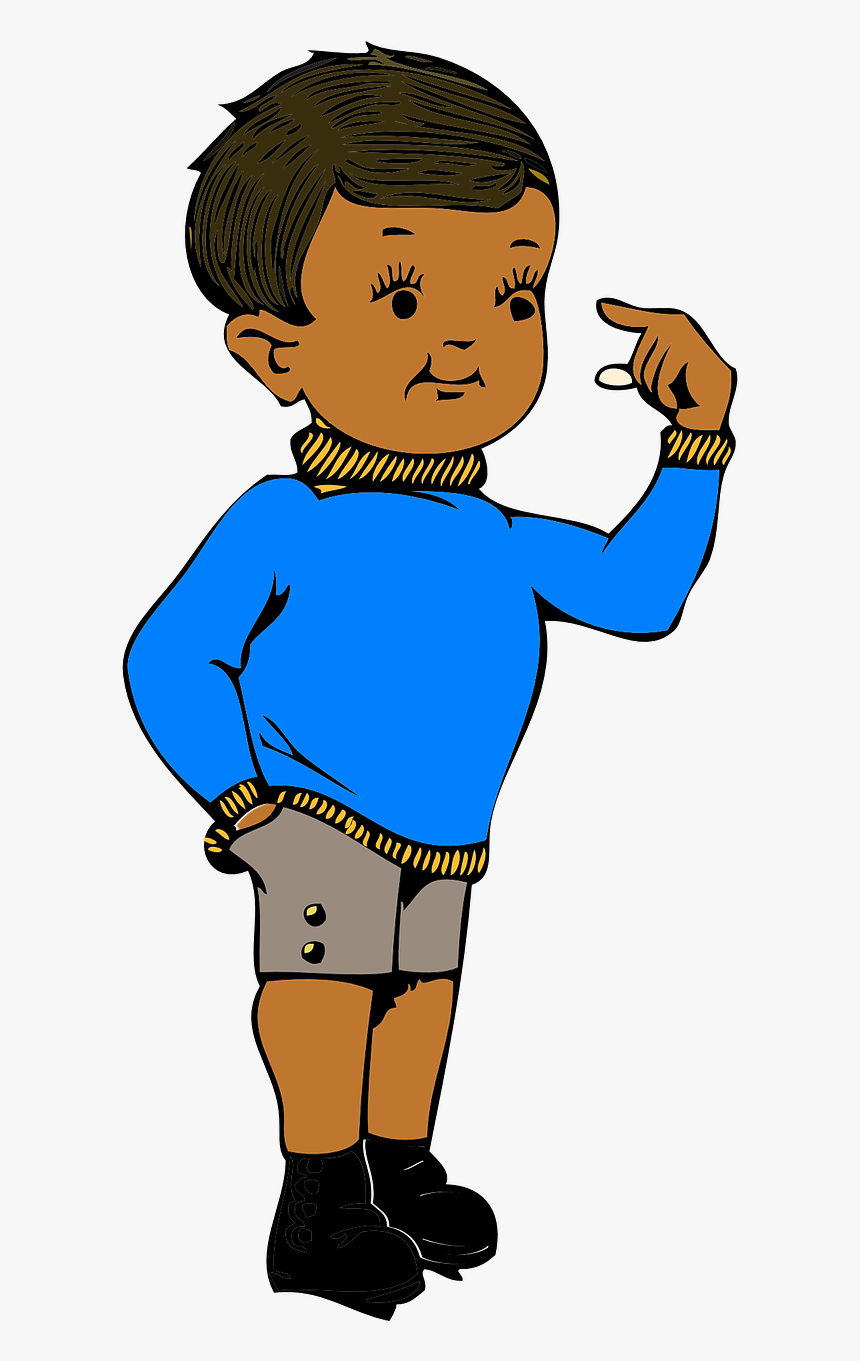 Kid Pointing Down Clipart Similar With Arm Pointing Png