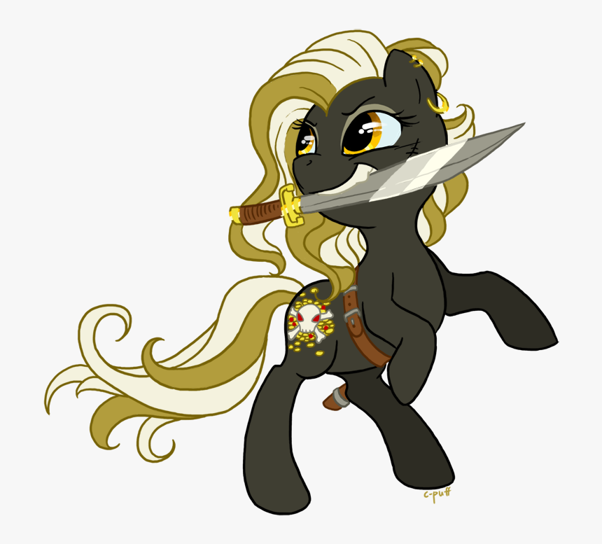 C-puff, Coin, Oc, Oc Only, Pirate, Safe, Solo, Sword - Mlp Pirate Oc, HD Png Download, Free Download