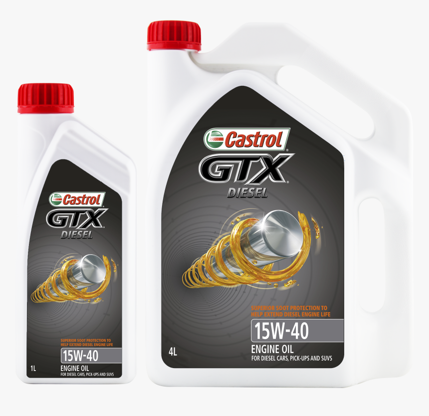 Gtx Diesel 1l &amp - Castrol Gtx Diesel 15w40, HD Png Download, Free Download