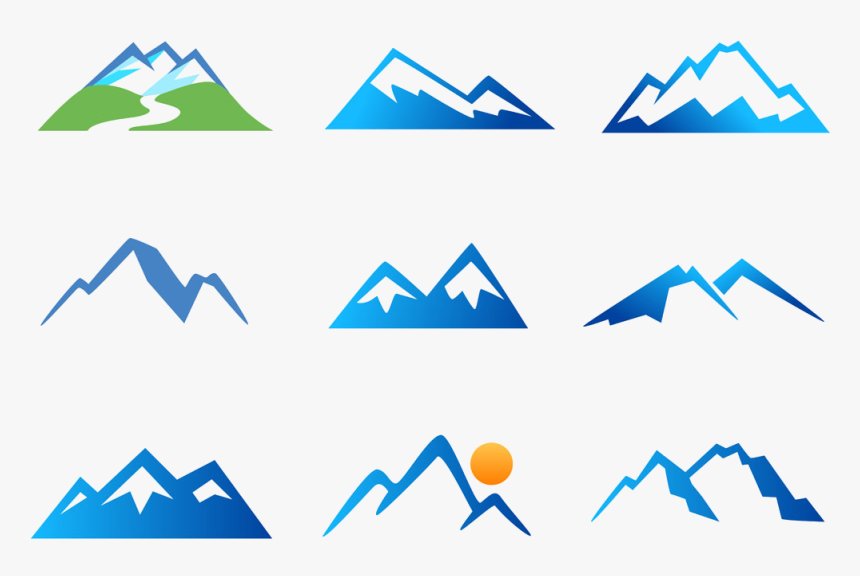 Mountain, Stock Photography, Mountain Range, Blue, - Mountain Icon Png Blue, Transparent Png, Free Download